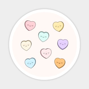 Sweet Candy Hearts Magnet